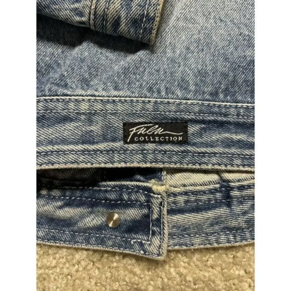Vintage FUBU The‎ Collection Jean Jacket Size  Large Dark Blue